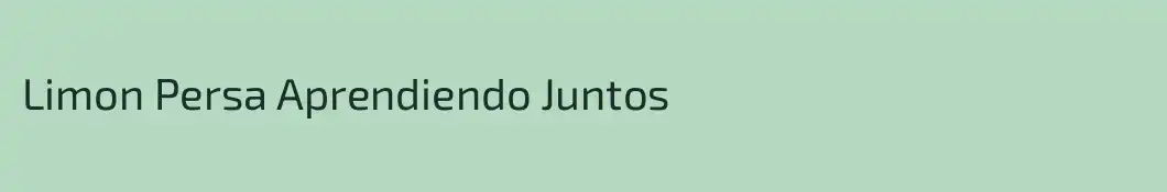 Limon Persa Aprendiendo Juntos
